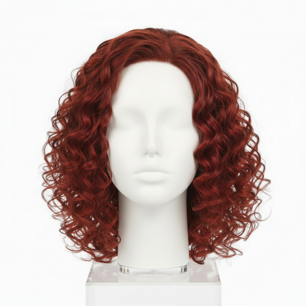 Red Curly Medium